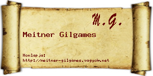 Meitner Gilgames névjegykártya